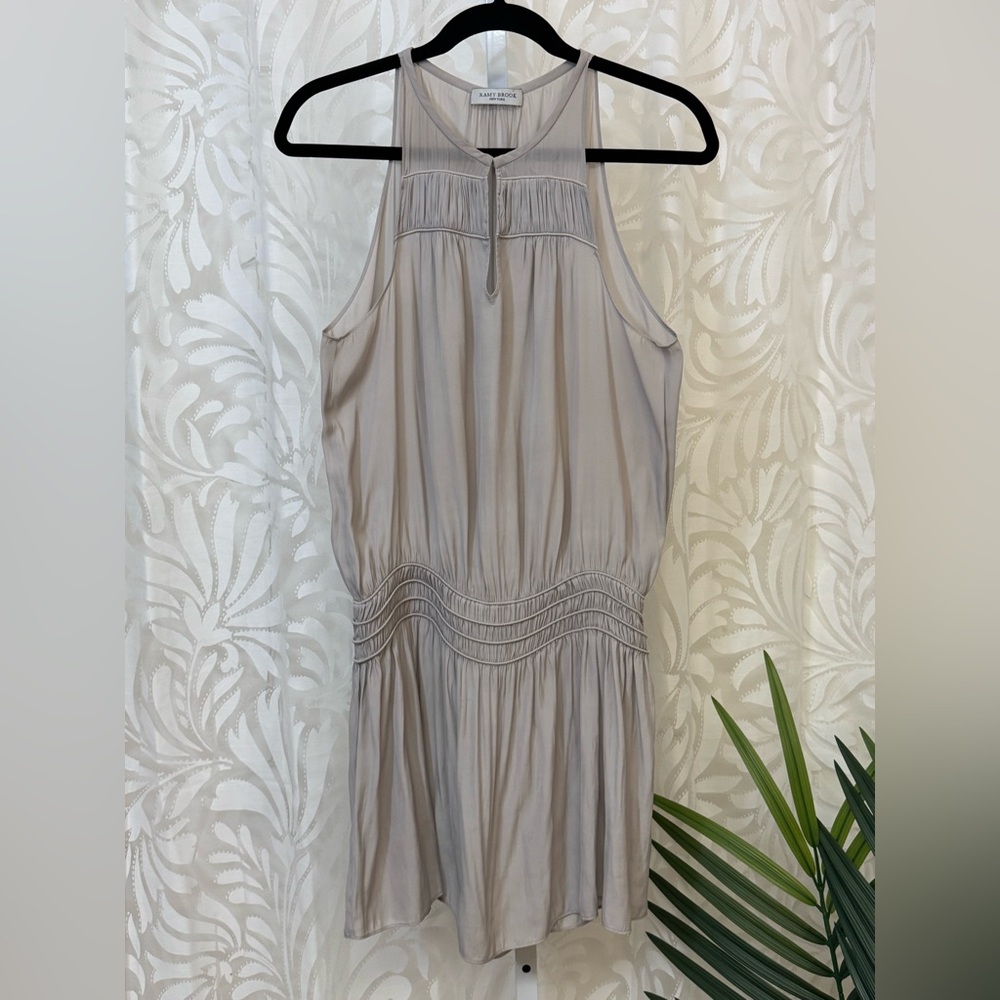 Ramy Brook NY Peplum Tank- Beige M